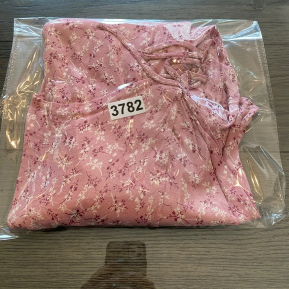 Reformation Rosalie Mini Dress Pink long sleeve 33782 - Picture 16 of 16